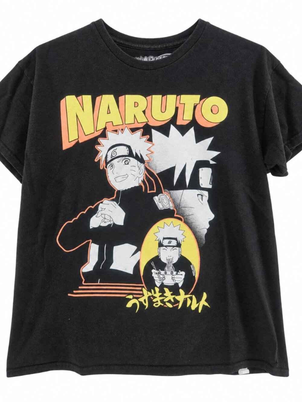 Official Ripple Junction Naruto Shippuden graphic T-shirt, Black, Size XS.